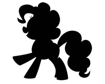Pack of 3 Pinkie Pie Stencils Made from 4 Ply Mat Board 16x20, 11x14, 8x10 -Package includes One of Each Size