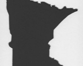 Pack of 3 Minnesota State Stencils Made From 4 Ply Mat Board 11x14, 8x10 and 5x7 -Package includes One of Each Size