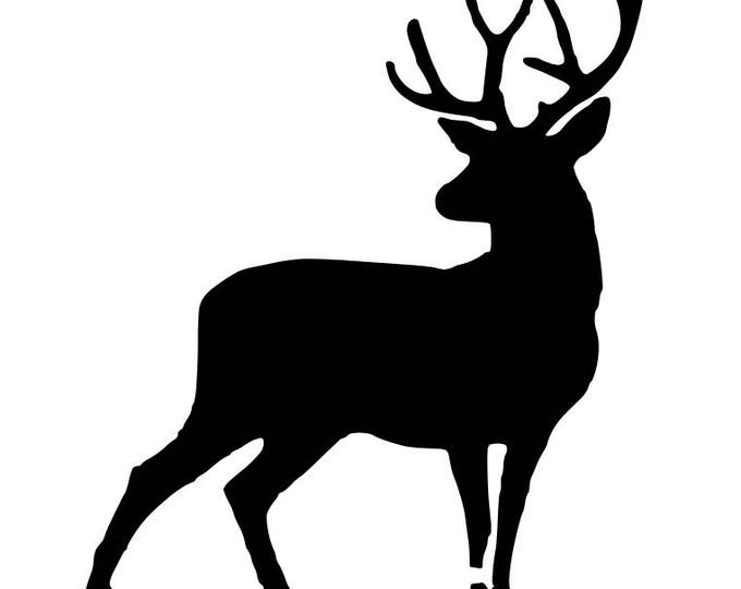 Pack of 3 Full Deer-Buck Stencils Made from 4 Ply Mat Board, 11x14, 8x10 and 5x7 -Package includes One of Each Size