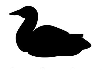 Pack of 3 Loon Style 2 Stencils Made from 4 Ply Mat Board, 11x14, 8x10 and 5x7 -Package includes One of Each Size