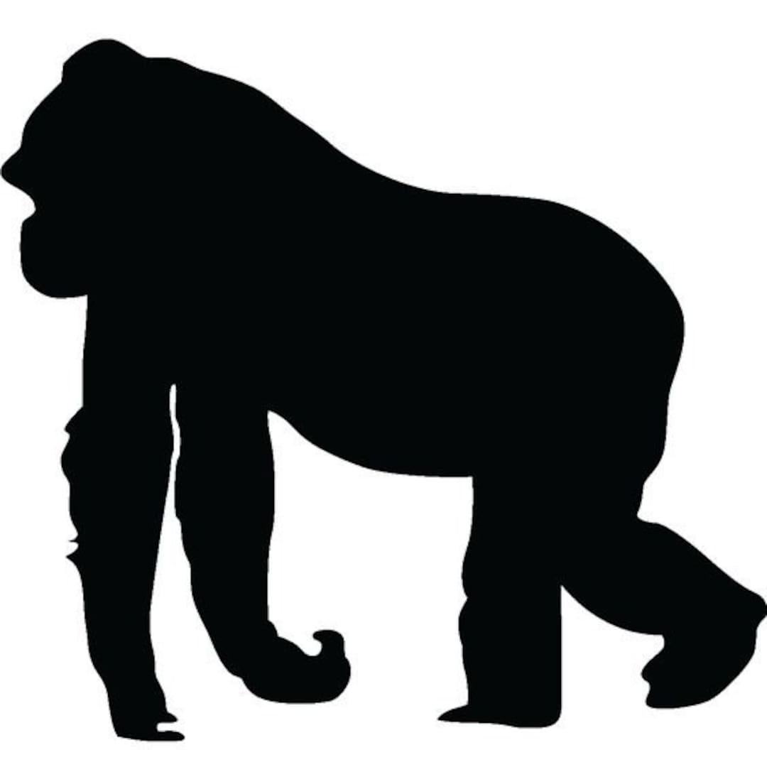 Gorilla Stencil Made From 4 Ply Mat Board-choose a Size-from 5x7 to ...