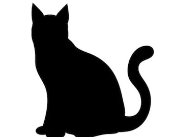 Pack of 3 Cat Stencils Made from 4 Ply Mat Board, 11x14, 8x10 and 5x7 -Package includes One of Each Size