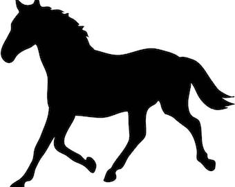 Pack of 3 Horse Stencils, 16x20, 11x14 and 8x10 Made From 4 Ply Matboard -Package includes One of Each Size