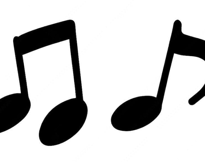 Pack of 3 Music Notes Stencils Made from 4 Ply Mat Board 16x20, 11x14 and 8x10 -Package includes One of Each Size