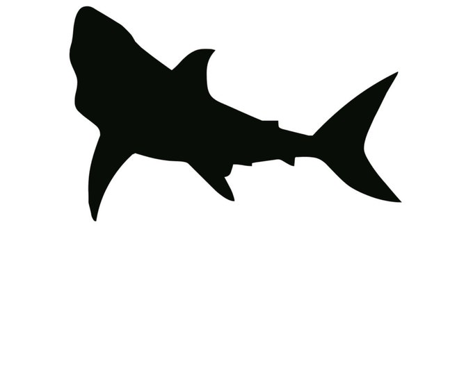 Pack of 3 Shark Stencils Made from 4 Ply Mat Board, 11x14, 8x10 and 5x7 -Package includes One of Each Size