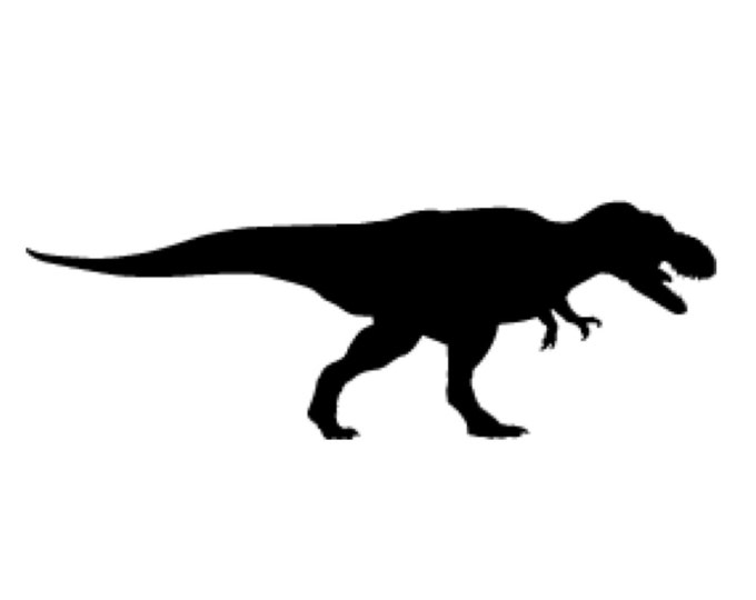 Pack of 3 T Rex Stencils Made from 4 Ply Mat Board, 11x14, 8x10 and 5x7 -Package includes One of Each Size