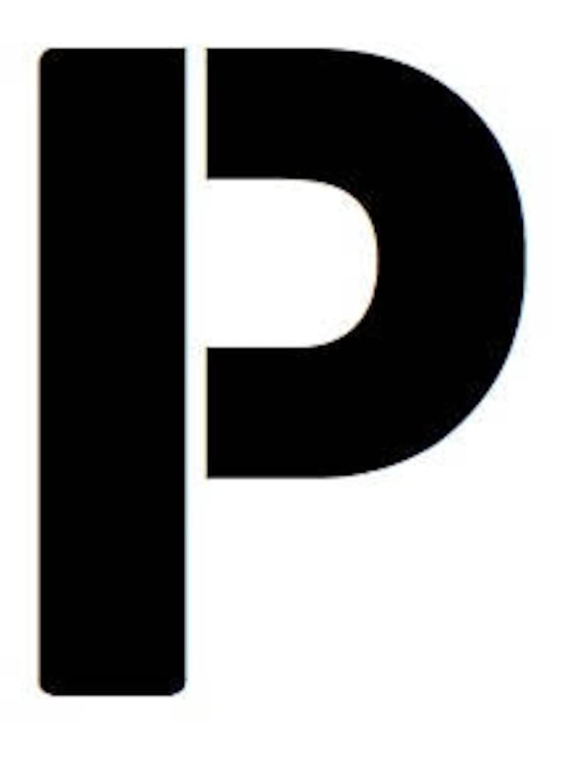 Letter P Stencil Made From 4 Ply Mat Board - Etsy