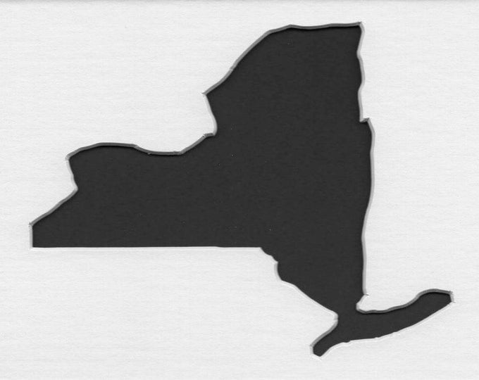 Pack of 3 New York State Stencils, Made from 4 Ply Mat Board 18x24, 16x20 and 11x14