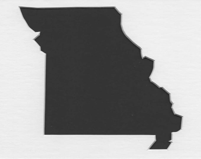 Pack of 3 Missouri State Stencils Made From 4 Ply Mat Board 11x14, 8x10 and 5x7 -Package includes One of Each Size