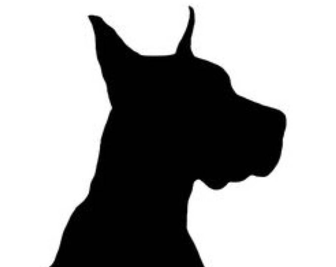 Pack of 3 Great Dane Dog Stencils Made from 4 Ply Mat Board 16x20, 11x14, 8x10 -Package includes One of Each Size