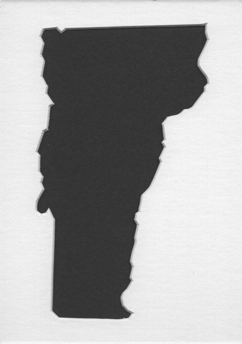 Pack of 3 Vermont State Stencils Made From 4 Ply Mat Board - Etsy