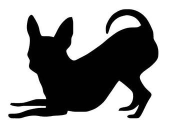 Pack of 3 Chihuahua Style 3 Stencils Made from 4 Ply Mat Board, 11x14, 8x10 and 5x7 -Package includes One of Each Size