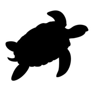 Pack of 3 Turtle Stencils Made from 4 Ply Mat Board, 11x14, 8x10 and 5x7 -Package includes One of Each Size