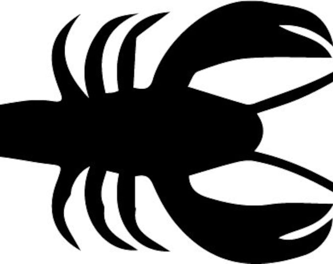 Lobster Style 2 Stencil Made from 4 Ply Mat Board-Choose a Size-From 5x7 to 24x36
