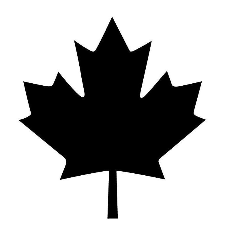 Canadian Maple Leaf Stencil Made from 4 Ply Mat Board-Choose a Size-From 5x7 to 24x36