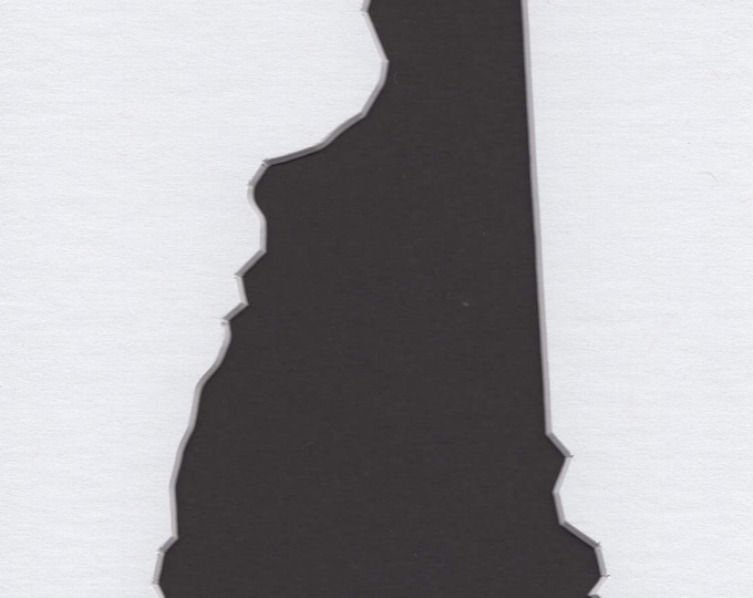 Pack of 3 Square New Hampshire State Stencils Made From 4 Ply Mat Board 12x12, 8x8 and 6x6 -Package includes One of Each Size