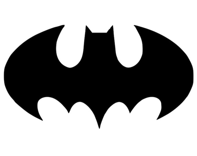Pack of 3 Bat Symbol Stencils Made from 4 Ply Mat Board, 11x14, 8x10 and 5x7 -Package includes One of Each Size