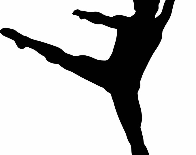 Male Dancer Stencil Made from 4 Ply Mat Board-Choose a Size-From 5x7 to 24x36