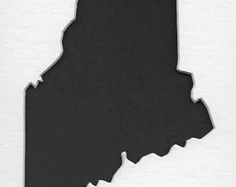 Pack of 3 Maine State Stencils Made From 4 Ply Mat Board 11x14, 8x10 and 5x7 -Package includes One of Each Size