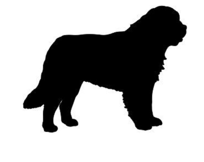 Pack of 3 St. Bernard Dog Stencils Made from 4 Ply Mat Board, 11x14, 8x10 and 5x7 -Package includes One of Each Size