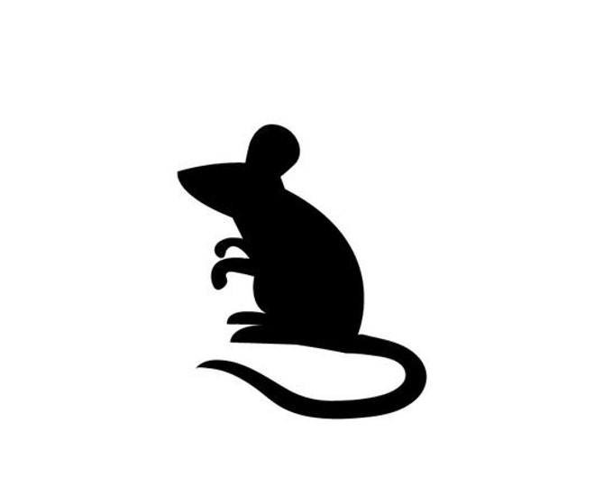 Pack of 3 Mouse Stencils Made from 4 Ply Mat Board, 11x14, 8x10 and 5x7 -Package includes One of Each Size