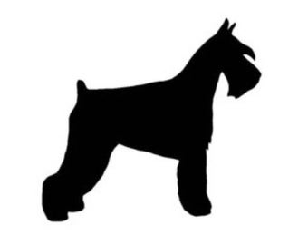 Pack of 3 Schnauzer Stencils Made from 4 Ply Mat Board 16x20, 11x14, 8x10 -Package includes One of Each Size