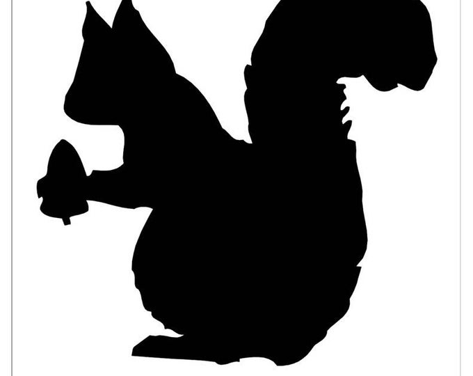 Pack of 3 Squirell with Acron Stencils, 16x20, 11x14 and 8x10 -Package includes One of Each Size