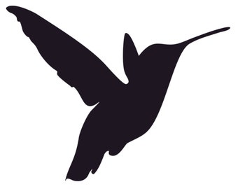 Hummingbird Stencil Made from 4 Ply Mat Board-Choose a Size-From 5x7 to 24x36