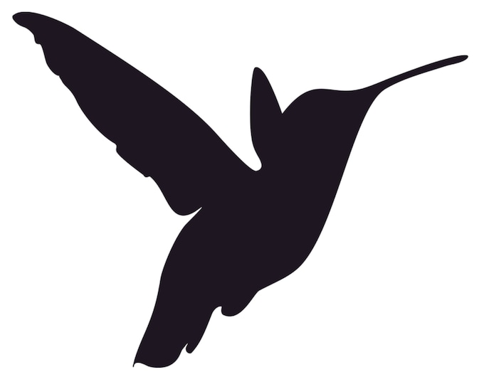 Hummingbird Stencil Made from 4 Ply Mat Board-Choose a Size-From 5x7 to 24x36