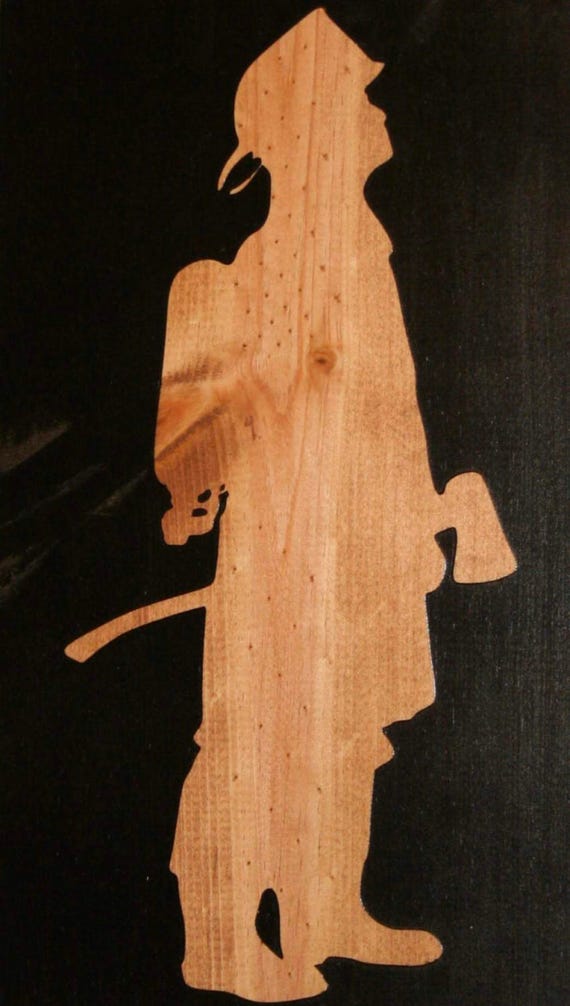 Firefighter 2 Stencil Made From 4 Ply Mat Board Etsy