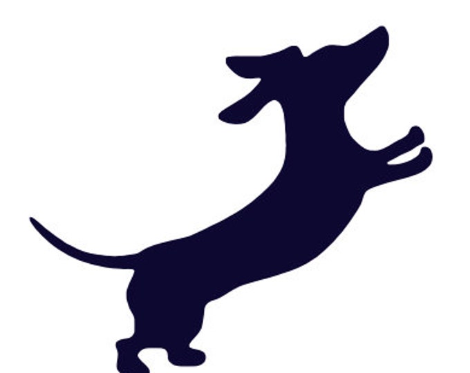 Pack of 3 Dachshund Standing Stencils Made from 4 Ply Mat Board, 16x20, 11x14 and 8x10 -Package includes One of Each Size