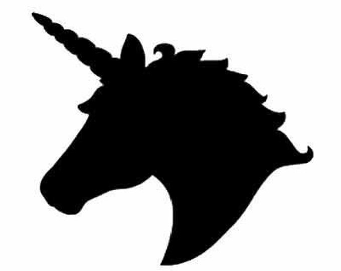 Pack of 3 Unicorn Style 2 Stencils Made from 4 Ply Mat Board, 18x24, 16x20 and 11x14 -Package includes One of Each Size