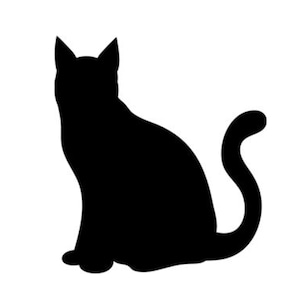 Cat Stencil Made from 4 Ply Mat Board-Choose a Size-From 5x7 to 24x36