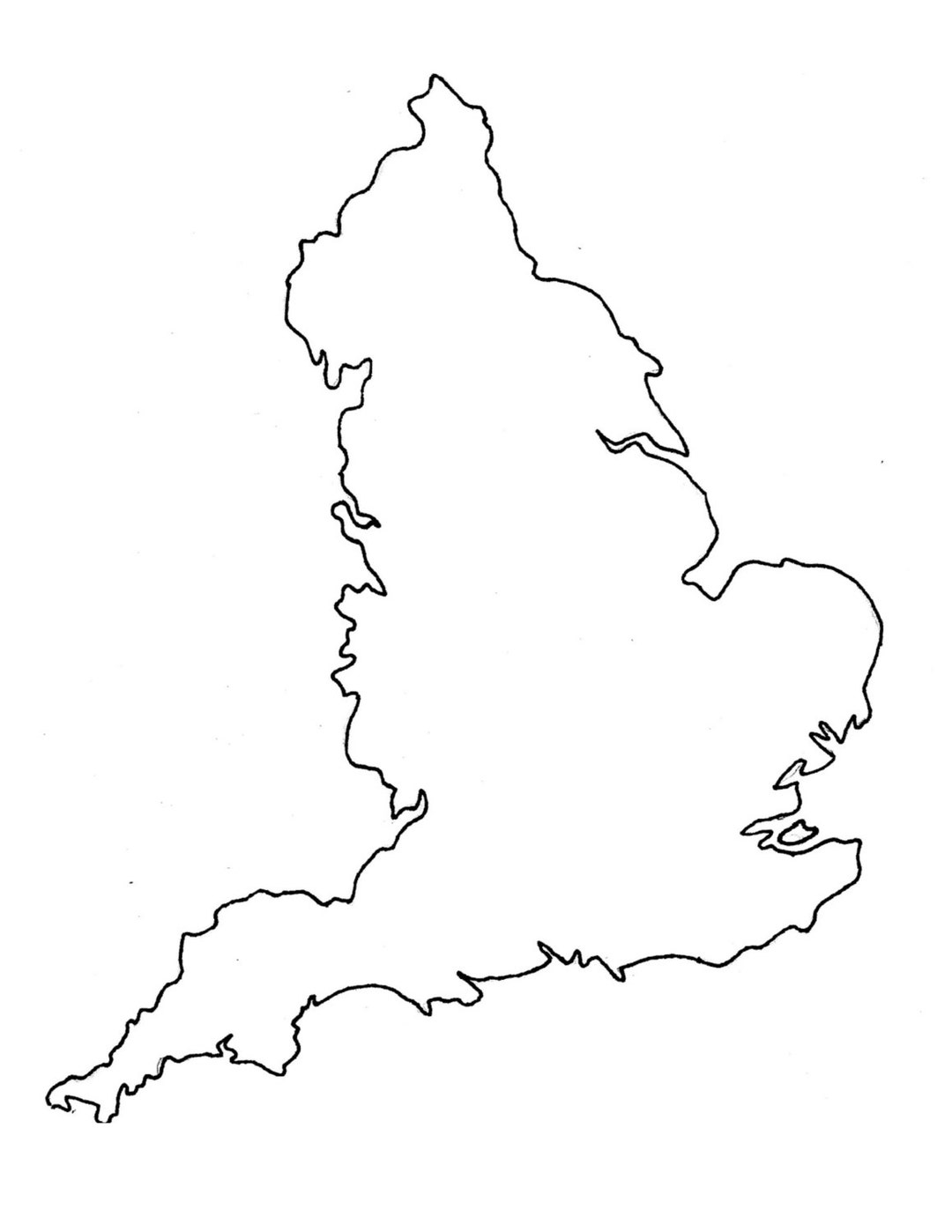 England Stencil Made From 4 Ply Mat Board - Etsy
