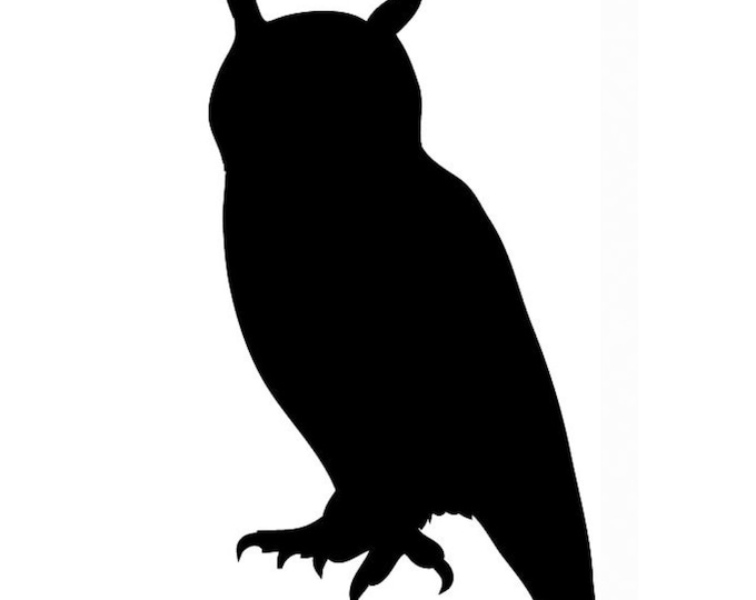 Pack of 3 Owl Stencils Made from 4 Ply Mat Board, 11x14, 8x10 and 5x7 -Package includes One of Each Size