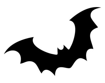 Pack of 3 Bat Stencils Made from 4 Ply Mat Board, 11x14, 8x10 and 5x7 -Package includes One of Each Size