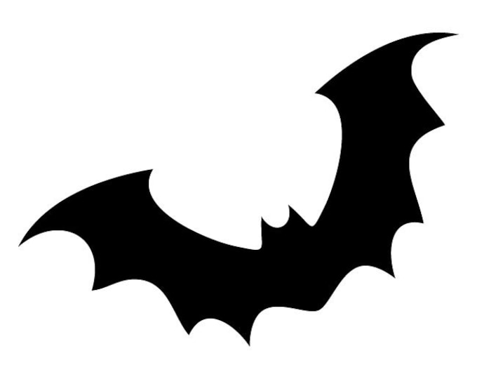 Pack of 3 Bat Stencils Made from 4 Ply Mat Board, 11x14, 8x10 and 5x7 -Package includes One of Each Size