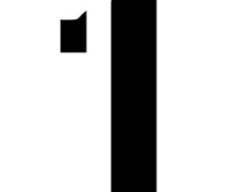 Pack of 10 Large Letter Style Numbers 0-9-Choose your Size