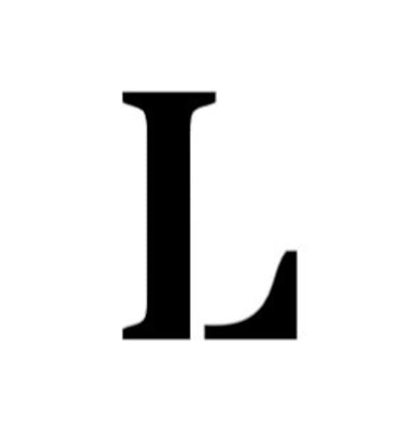 Letter L Stencil Made From 4 Ply Mat Board Stardos Font Etsy letter-l-stencil-made-from-4-ply-mat-board-stardos-font-etsy