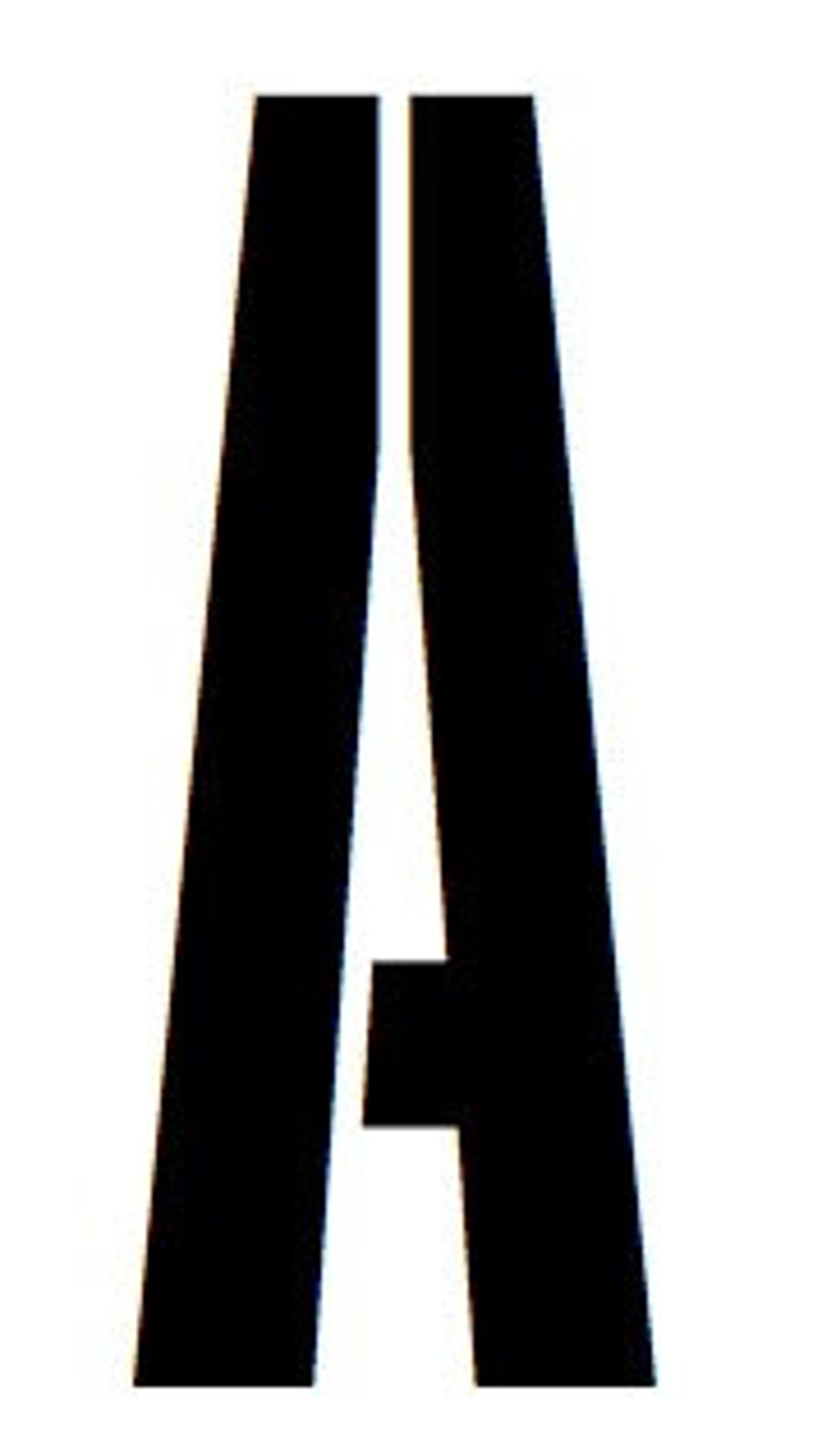 Pack of 3 Army Block Font Letter Stencils Made From 4 Ply Mat Board ...