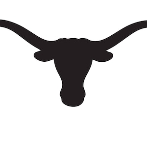 Texas Longhorn Stencil Made from 4 Ply Mat Board-Choose a Size-From 5x7 to 24x36