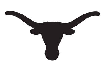 Texas Longhorn Stencil Made from 4 Ply Mat Board-Choose a Size-From 5x7 to 24x36