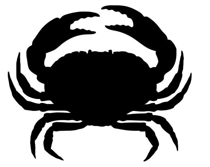 Pack of 3 Crab   Stencils Made from 4 Ply Mat Board 16x20, 11x14 and 8x10 -Package includes One of Each Size