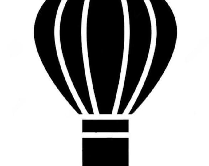 Pack of 3 Hot Air Balloon Stencils Made From 4 Ply Mat Board 11x14, 8x10 and 5x7 -Package includes One of Each Size