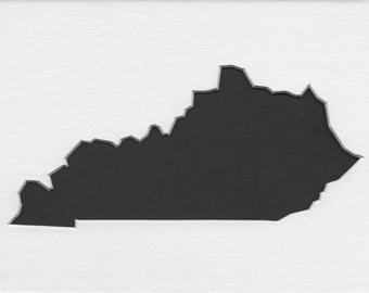 Pack of 3 Square Kentucky State Stencils Made From 4 Ply Mat Board 12x12, 8x8 and 6x6 -Package includes One of Each Size