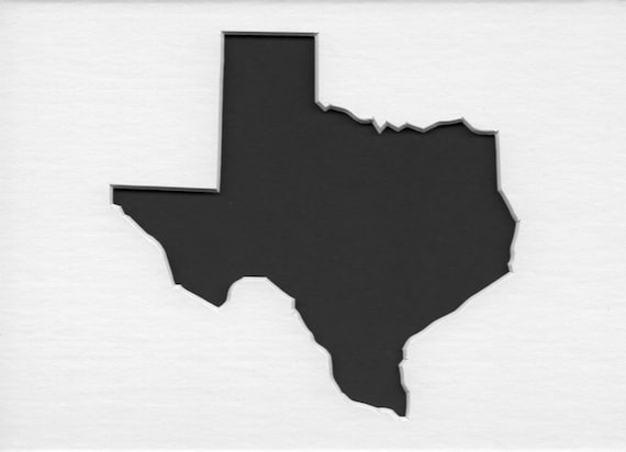 Pack of 4 Texas State Stencils Made From 4 Ply Mat Board - Etsy