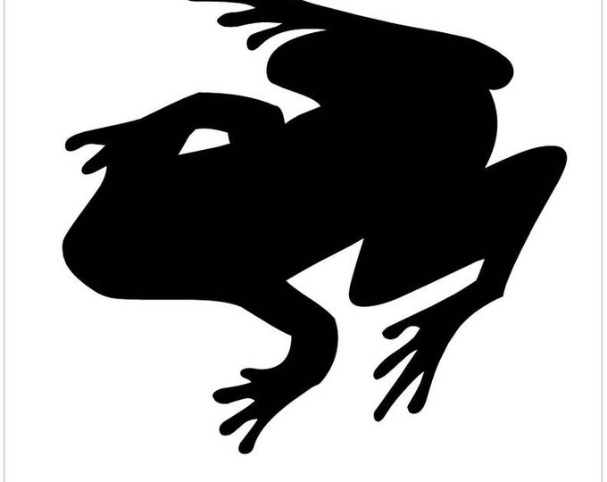 Pack of 3 Frog Stencils Made from 4 Ply Mat Board 16x20, 11x14, 8x10 -Package includes One of Each Size