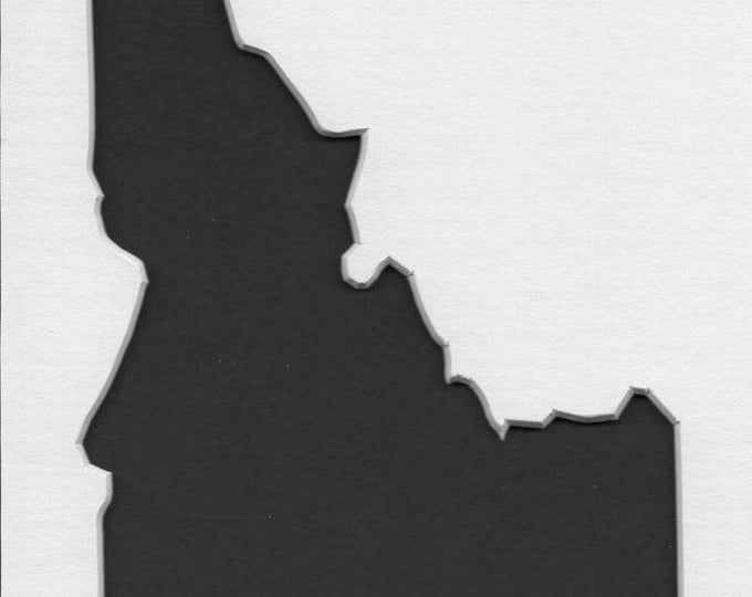 Pack of 3 Idaho State Stencils, Made from 4 Ply Mat Board 18x24, 16x20 and 11x14