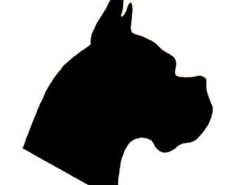 Pack of 3 Boxer Dog Stencils Made from 4 Ply Mat Board, 11x14, 8x10 and 5x7 -Package includes One of Each Size