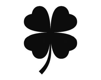 Pack of 3 Four Leaf Clover Stencils, 11x14, 8x10 and 5x7 Made From 4 Ply Matboard